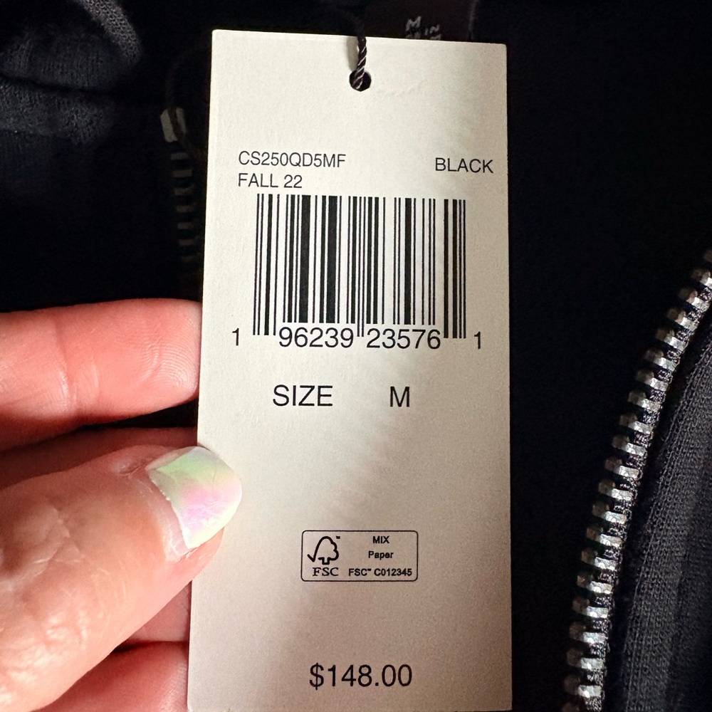 Michael Kors NWT Black Zip-Up Jacket - Picture 2 of 10